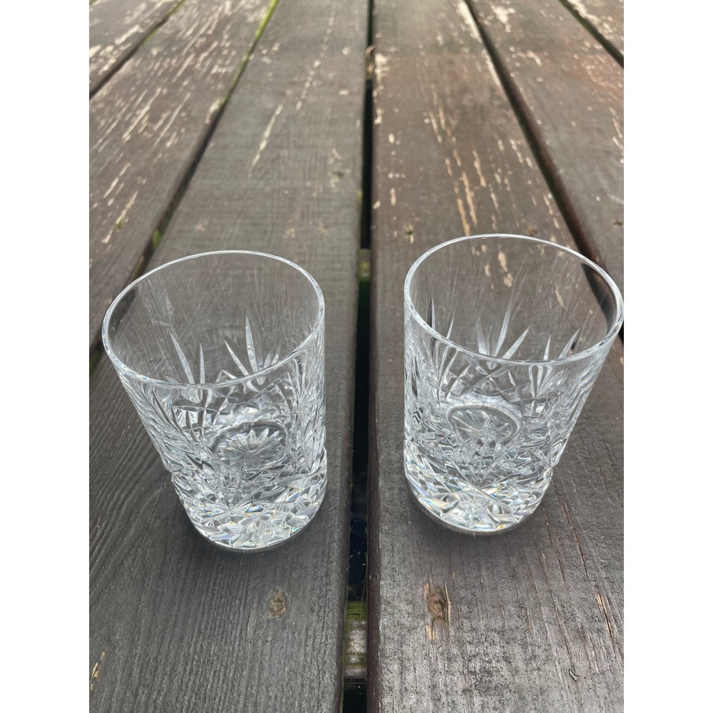 Waterford Crystal Lismore Old Fashioned Glasses Set of 2 Rocks Tumblers 9oz